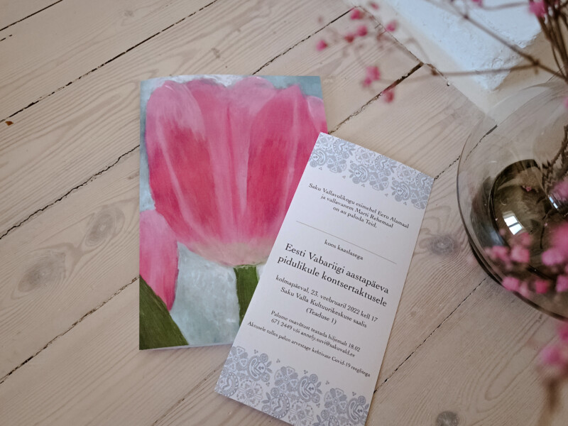 igaks tähtpäevaks pidulik kaart