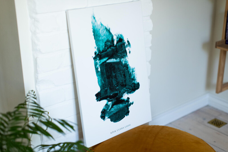 trükiga võõbatud lõuendid