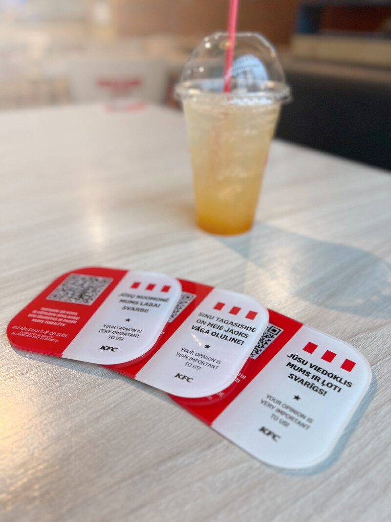 KFC jätkusuutlikud QR-sildid