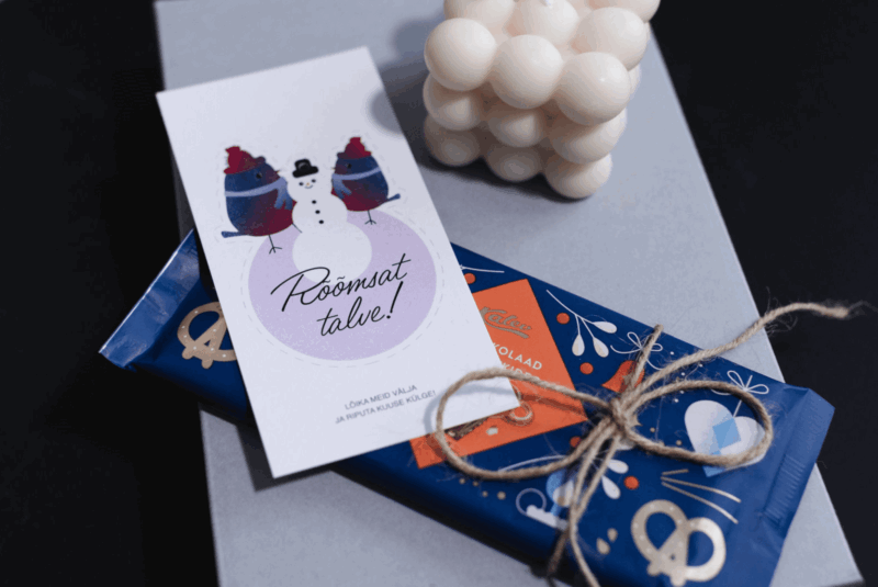 jõulukaart/kuuseehe